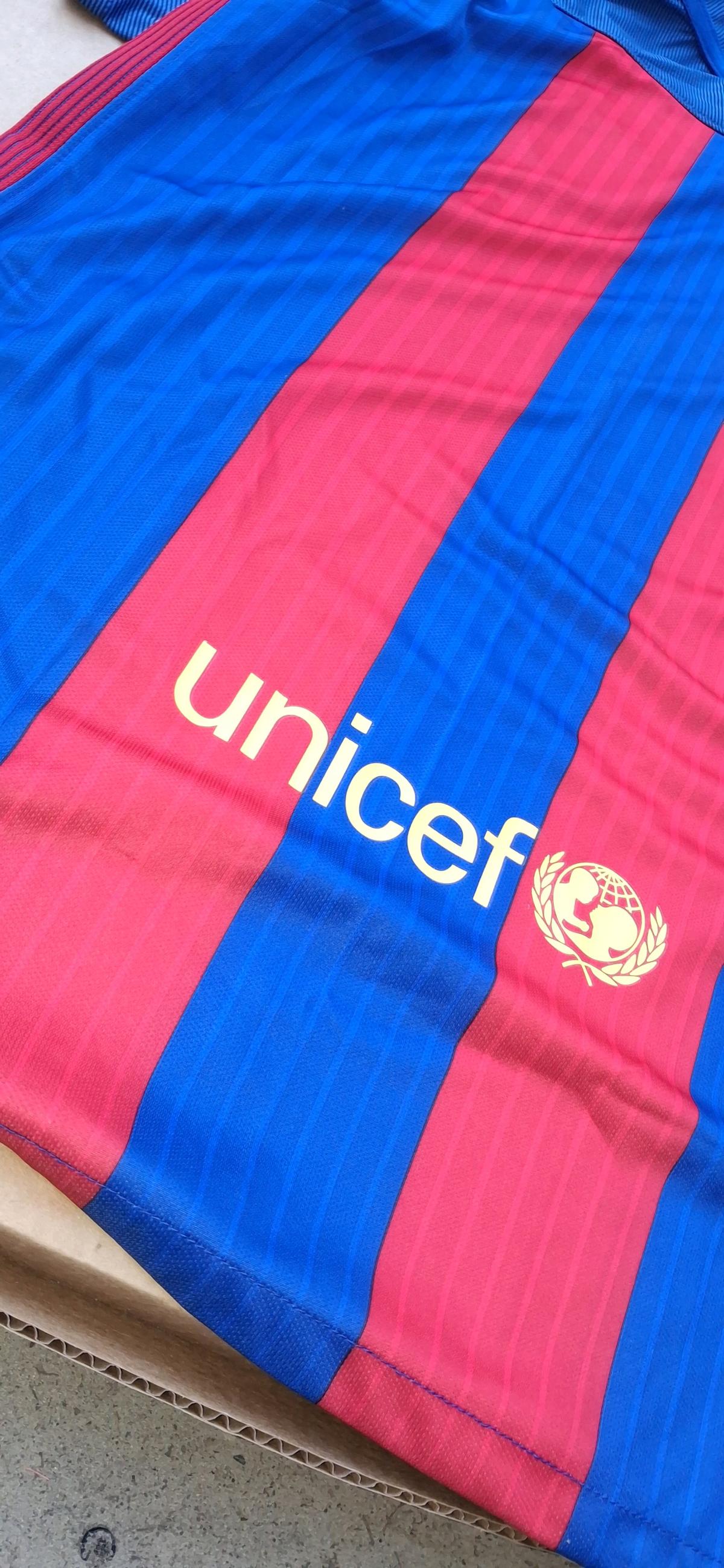 Signed FC Barcelona 20162017 Home Shirt  Jersey with COA - Live Oak, Florida - FleaMarketBay