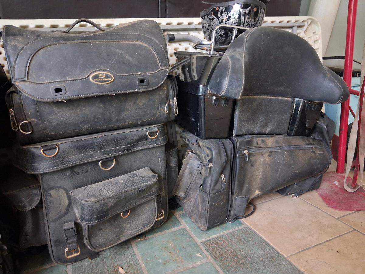 motorcycles and various travel bags - Clovis, California - FleaMarketBay