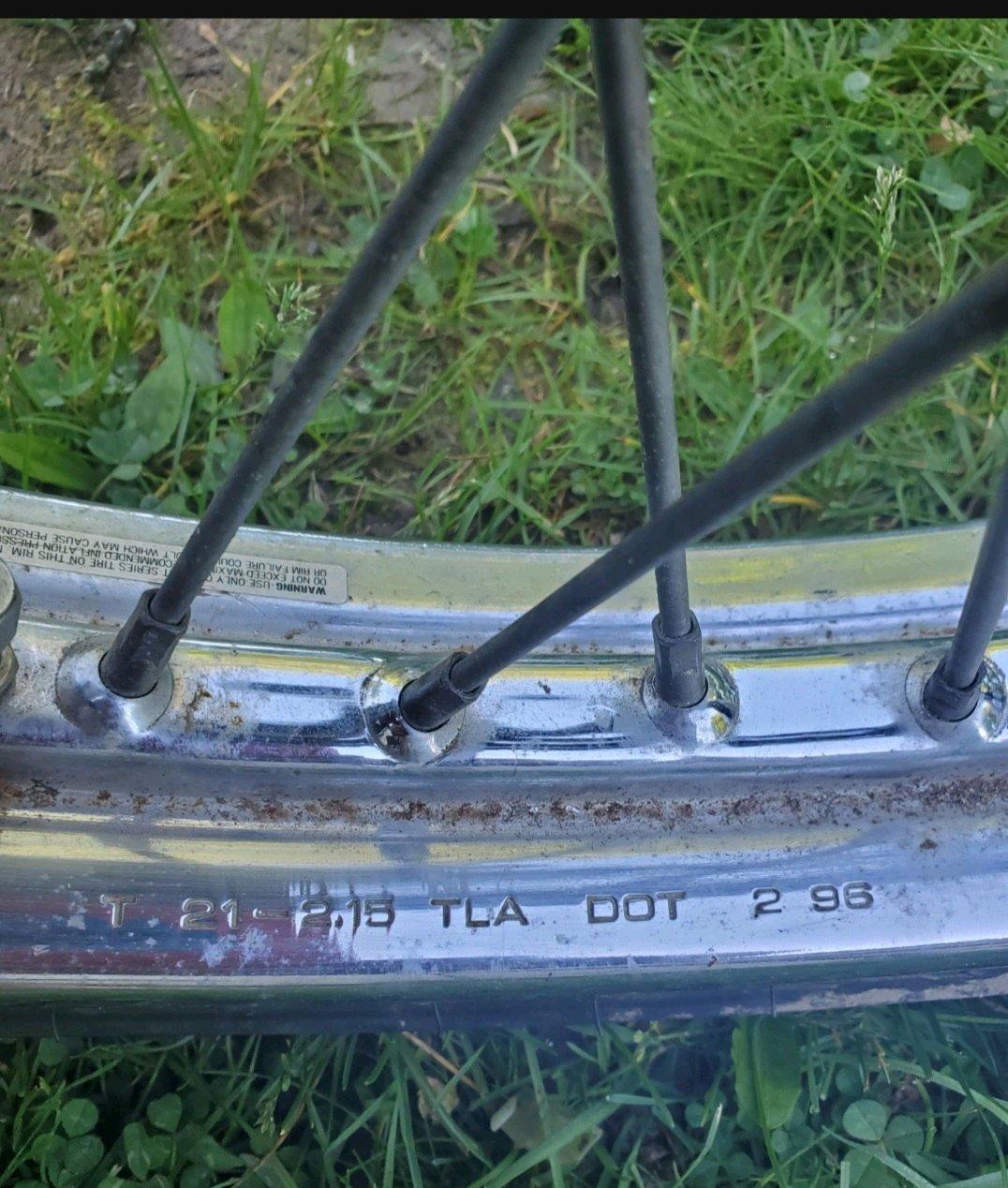 chopper or harley tire Dunlop 40 spoke - Bradford, Pennsylvania - FleaMarketBay