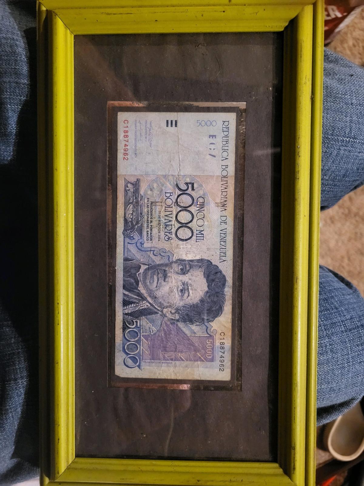1                  This banknote is a 5000 Venezuelan Boliva - Ocean Springs, Mississippi - FleaMarketBay