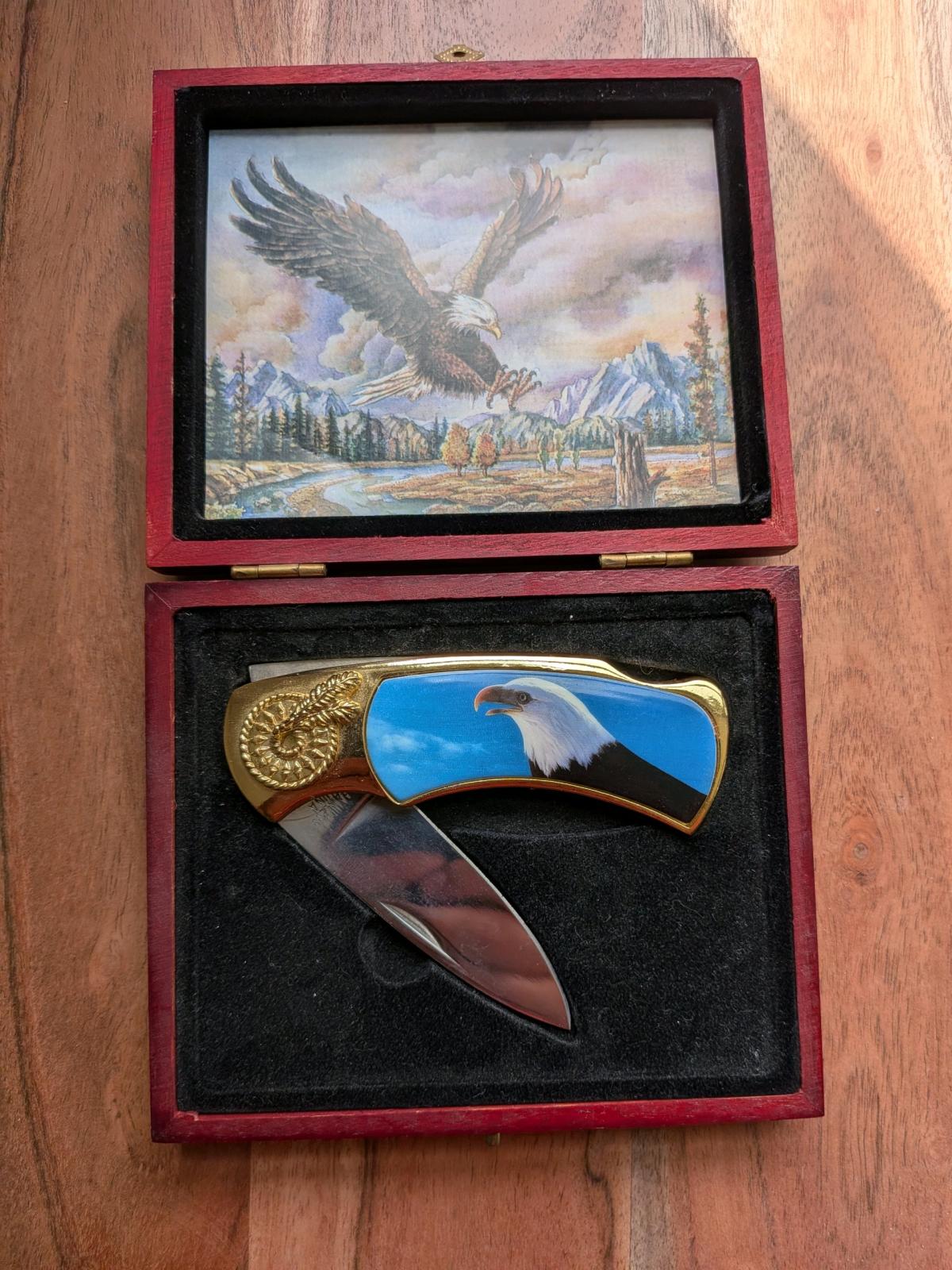 American flag pocket knife - Keyser, West Virginia - FleaMarketBay