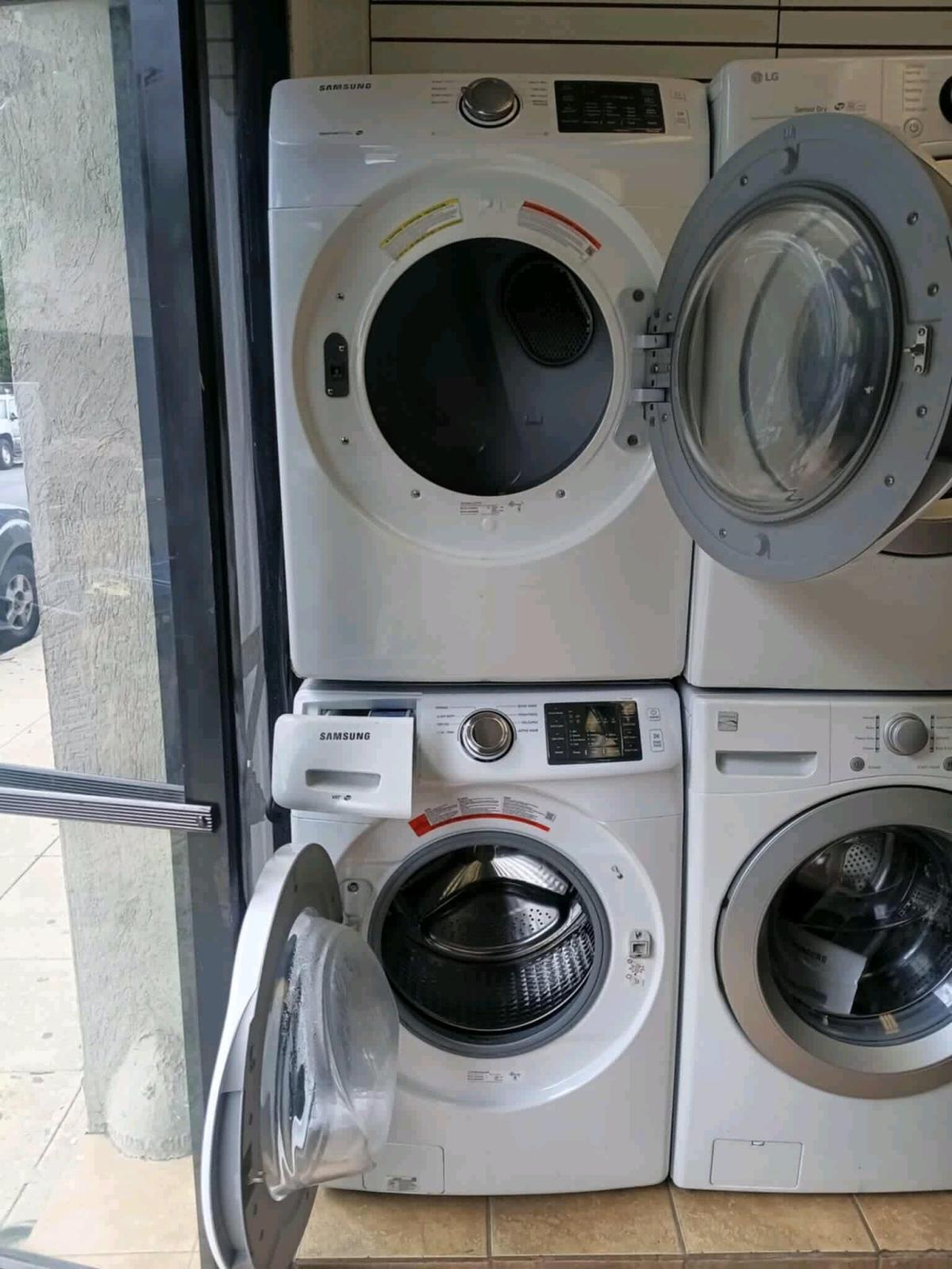 SET WASHER AND DRYER SAMSUNG WHITE - Los Angeles, California - FleaMarketBay