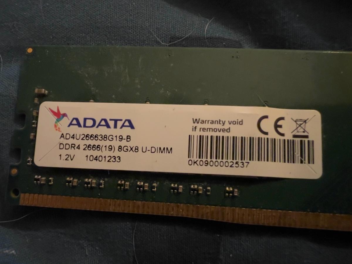 8GB DDR4 Desktop RAM  ADATA 2666MHz AD4U26668G19B - Phoenix, Arizona - FleaMarketBay