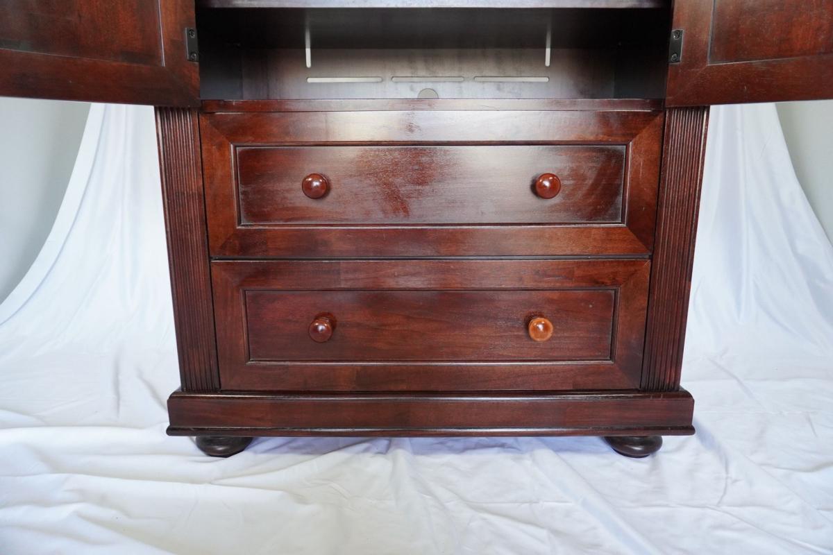 Beautiful Cherry Hardwood Armoire Dresser Entertainment Center with Drawers - , California - FleaMarketBay