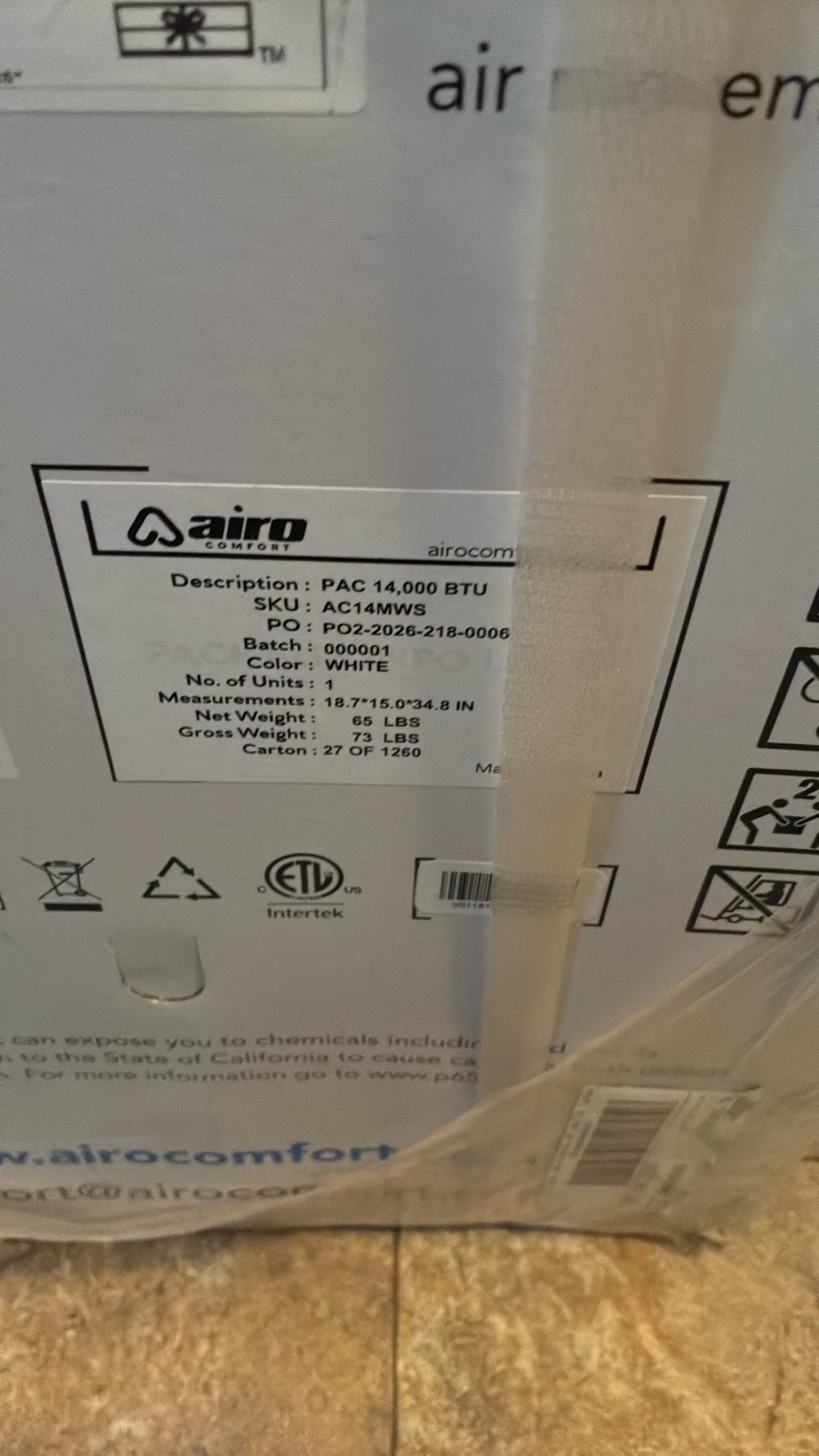 indoor air conditioner by Airo - Las Vegas, Nevada - FleaMarketBay