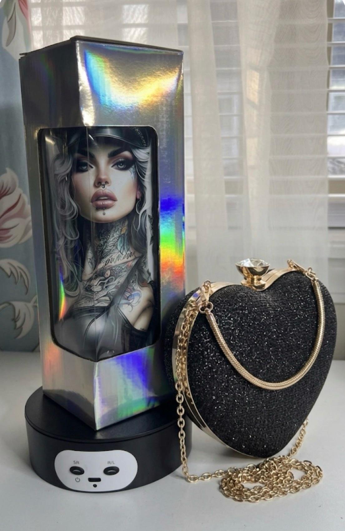 Heartshaped purse and Tumbler Set - Tulsa, Oklahoma - FleaMarketBay