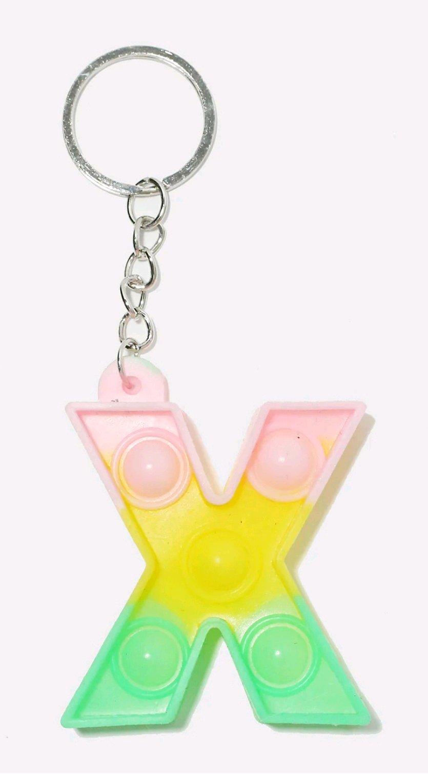 Alphabet Push Pop Keychain  X - Angleton, Texas - FleaMarketBay