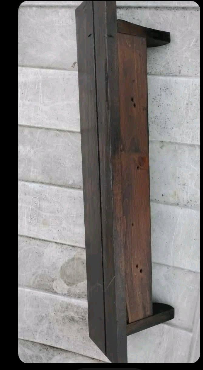 A   Antique Wooden Vintage Stained Shelf - Swansea, South Carolina - FleaMarketBay