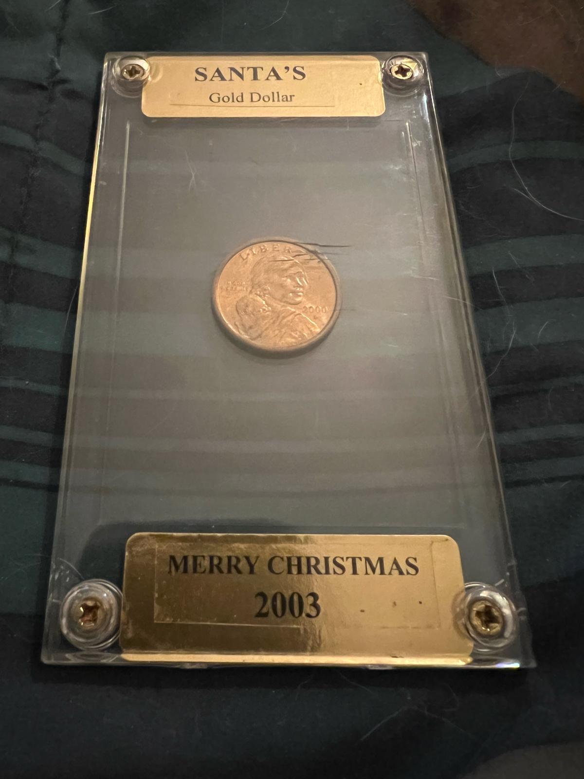 2003 Sacagawea Gold Dollar Merry Christmas Holiday Case - Phoenix, Arizona - FleaMarketBay