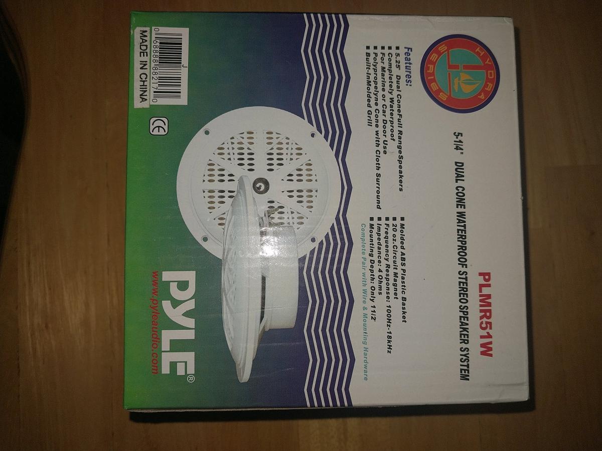 Marine grade speakers one pair nib - Alto, Michigan - FleaMarketBay