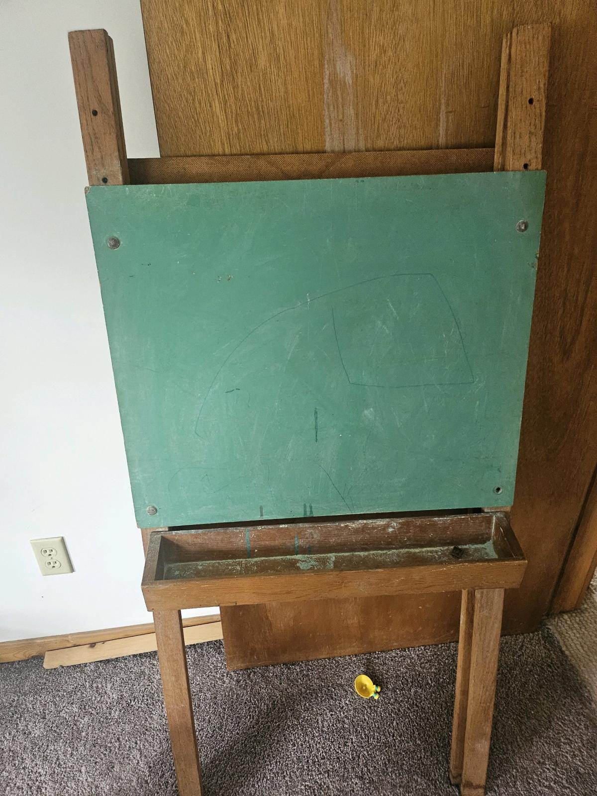 Antique DoubleSided Green Chalkboard - Cortland, New York - FleaMarketBay