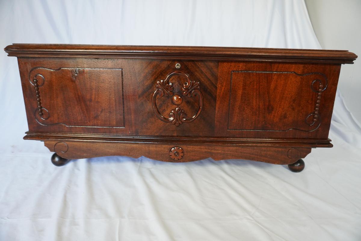 Vintage Cedar Lined Hope Chest | Solid Cedar Blanket Chest | Storage Trunk - , California - FleaMarketBay