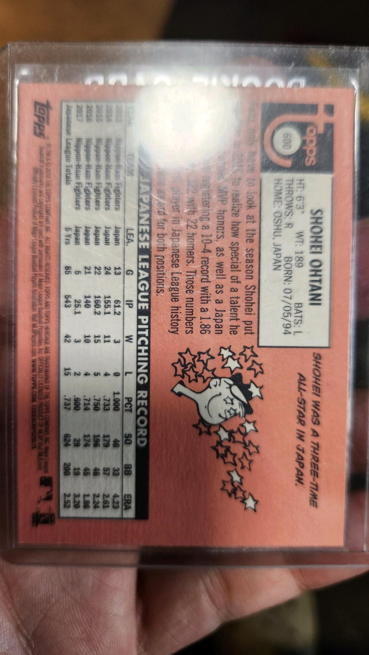 Shohei Ohtani Heritage rookie card - Kansas City, Missouri - FleaMarketBay