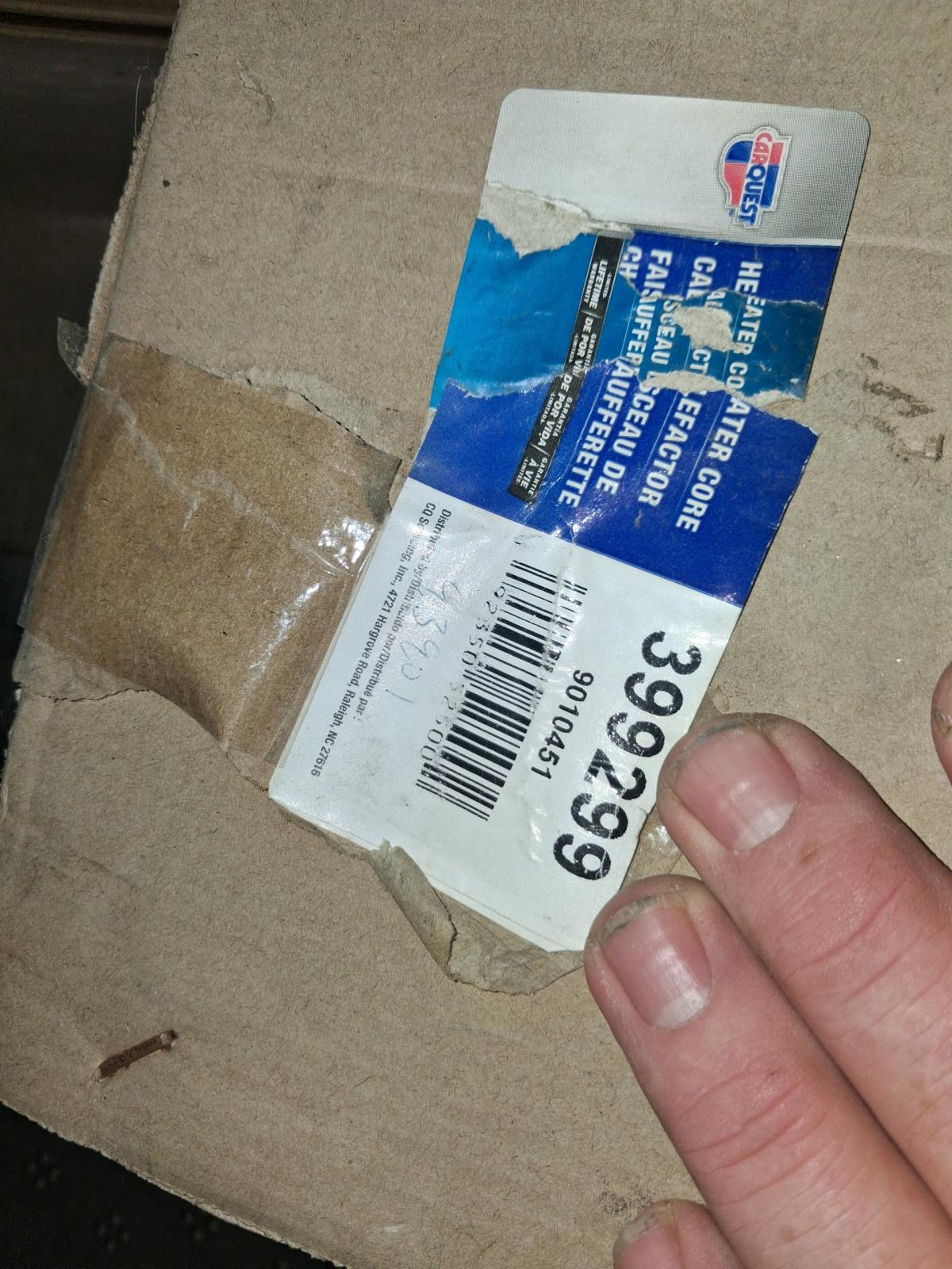 new heater core in box - Clovis, California - FleaMarketBay