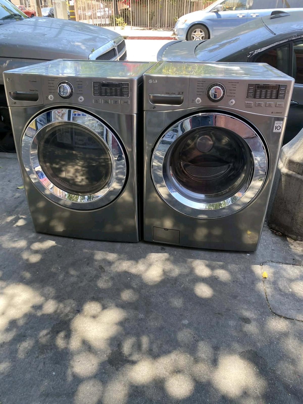 SET WASHER AND DRYER LG STAINLESS STEEL - Los Angeles, California - FleaMarketBay