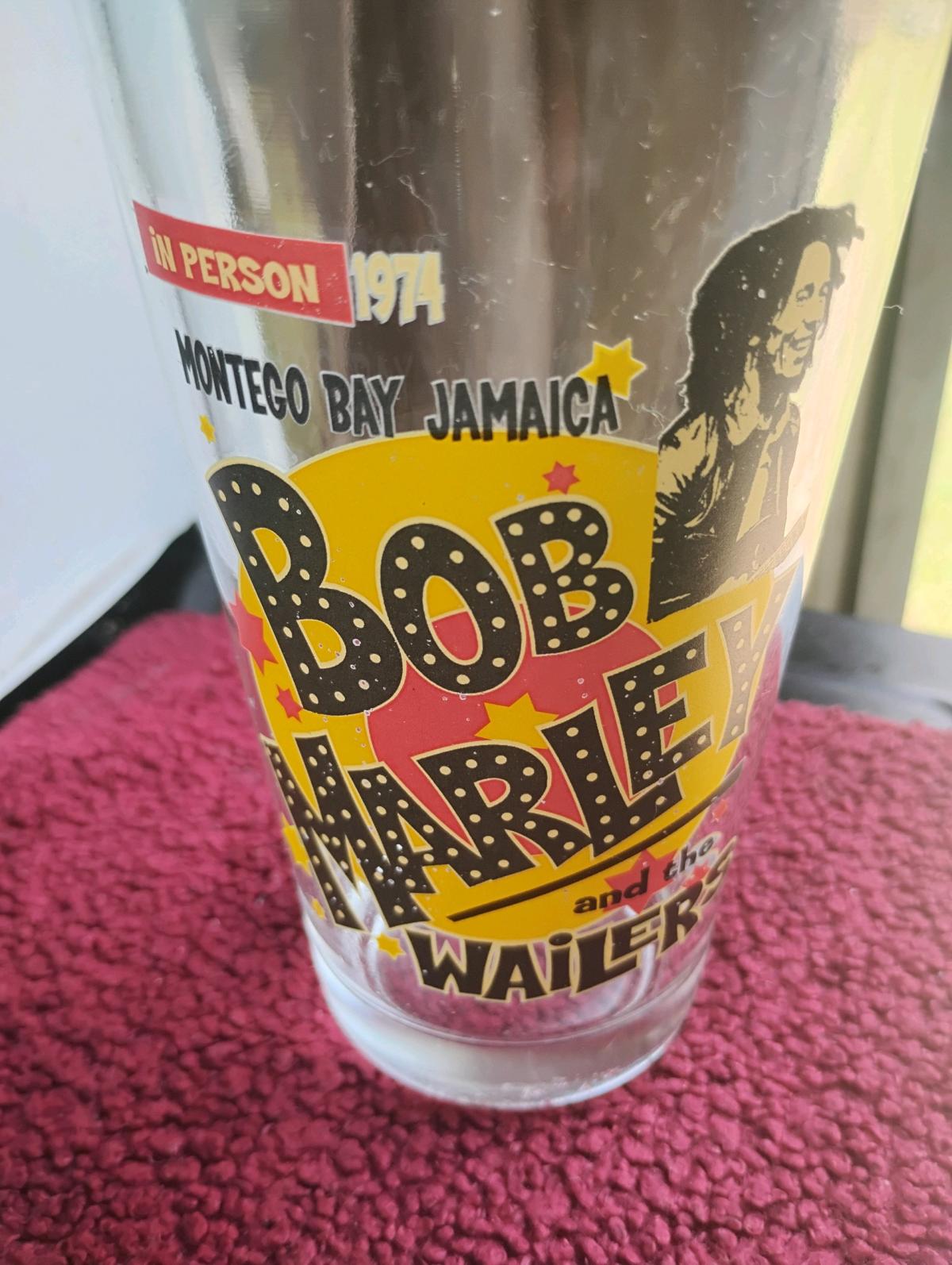 A 1974 Vintage Bob Marley Tall Glass - Swansea, South Carolina - FleaMarketBay