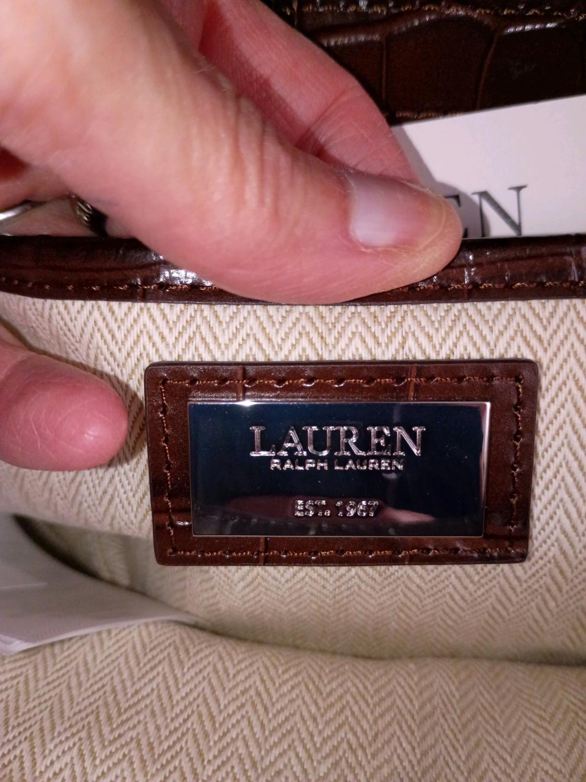 NWT Ralph Lauren Zebra Print Small 2 leather handle bag - South Point, Ohio - FleaMarketBay