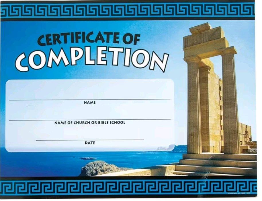 Athens VBS Certificates of Completion - Angleton, Texas - FleaMarketBay