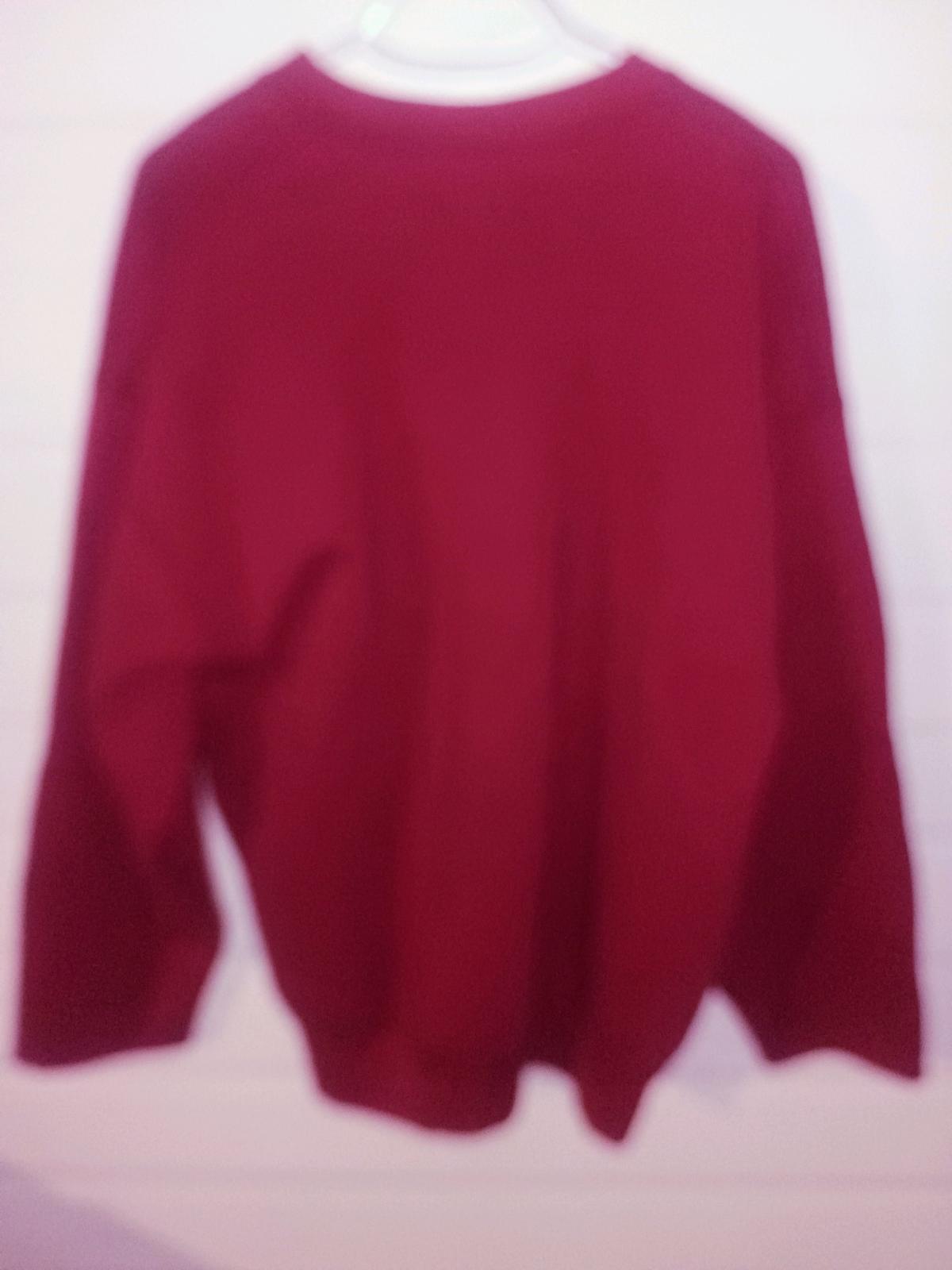 Vintage 90s MunsingWear Burgandy Blank Sweatshirt Made USA - Turlock, California - FleaMarketBay