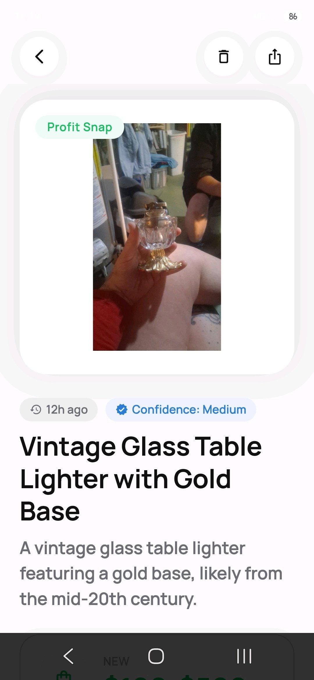 vintage glass table lighter zippo - Cheyenne, Wyoming - FleaMarketBay