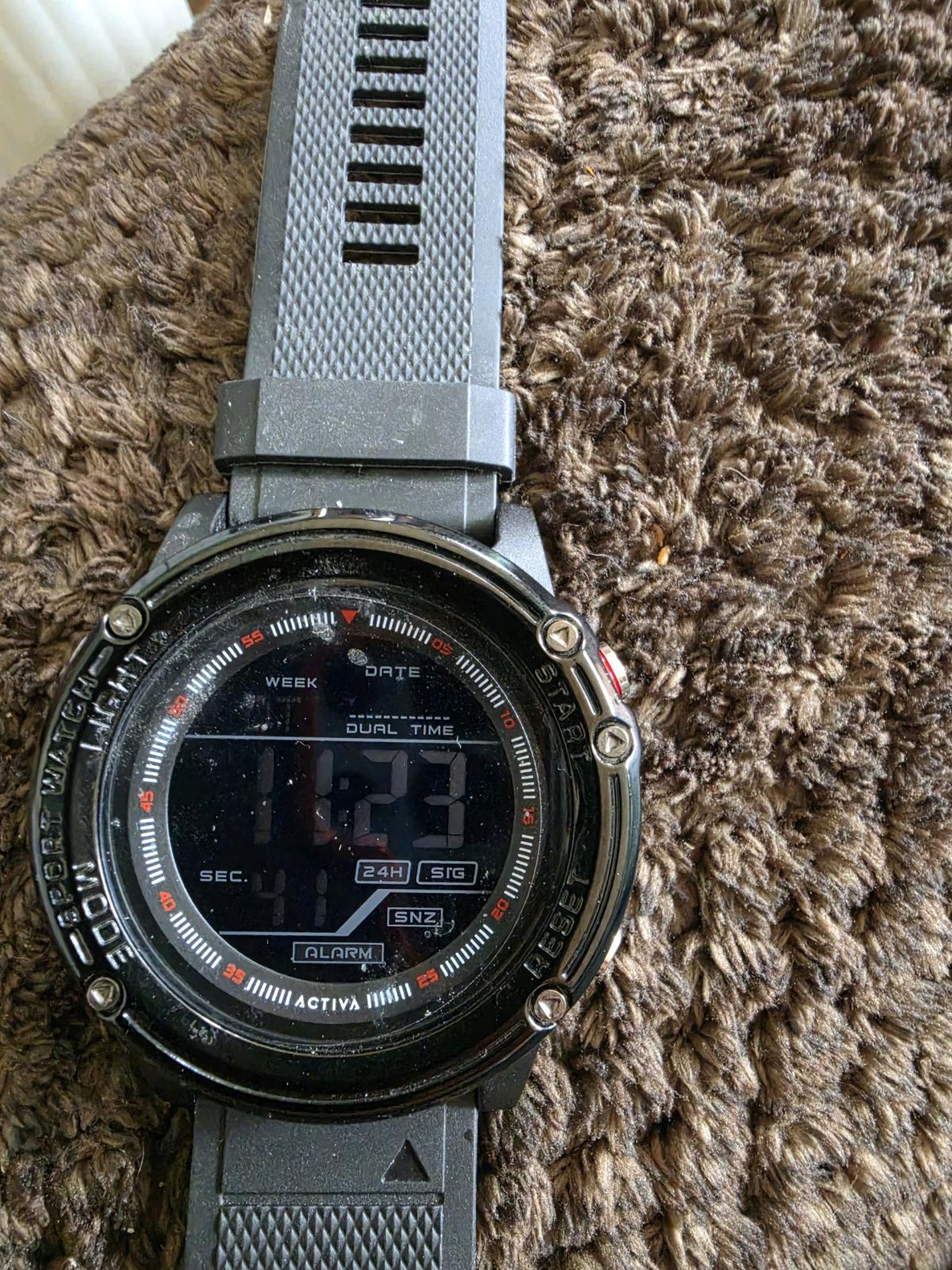 Mens all black wrist watch - Great Bend, Kansas - FleaMarketBay