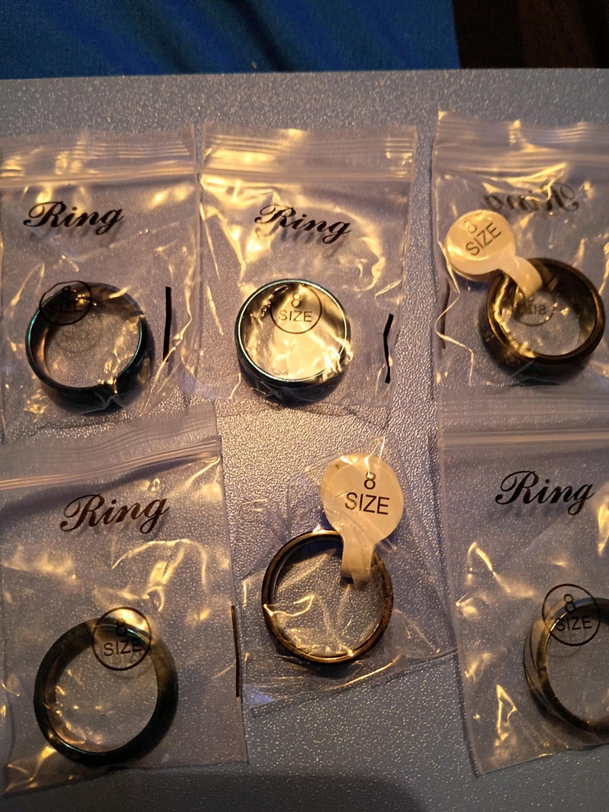6 Vintage Gothic Rings  for men size 8 - El Paso, Texas - FleaMarketBay