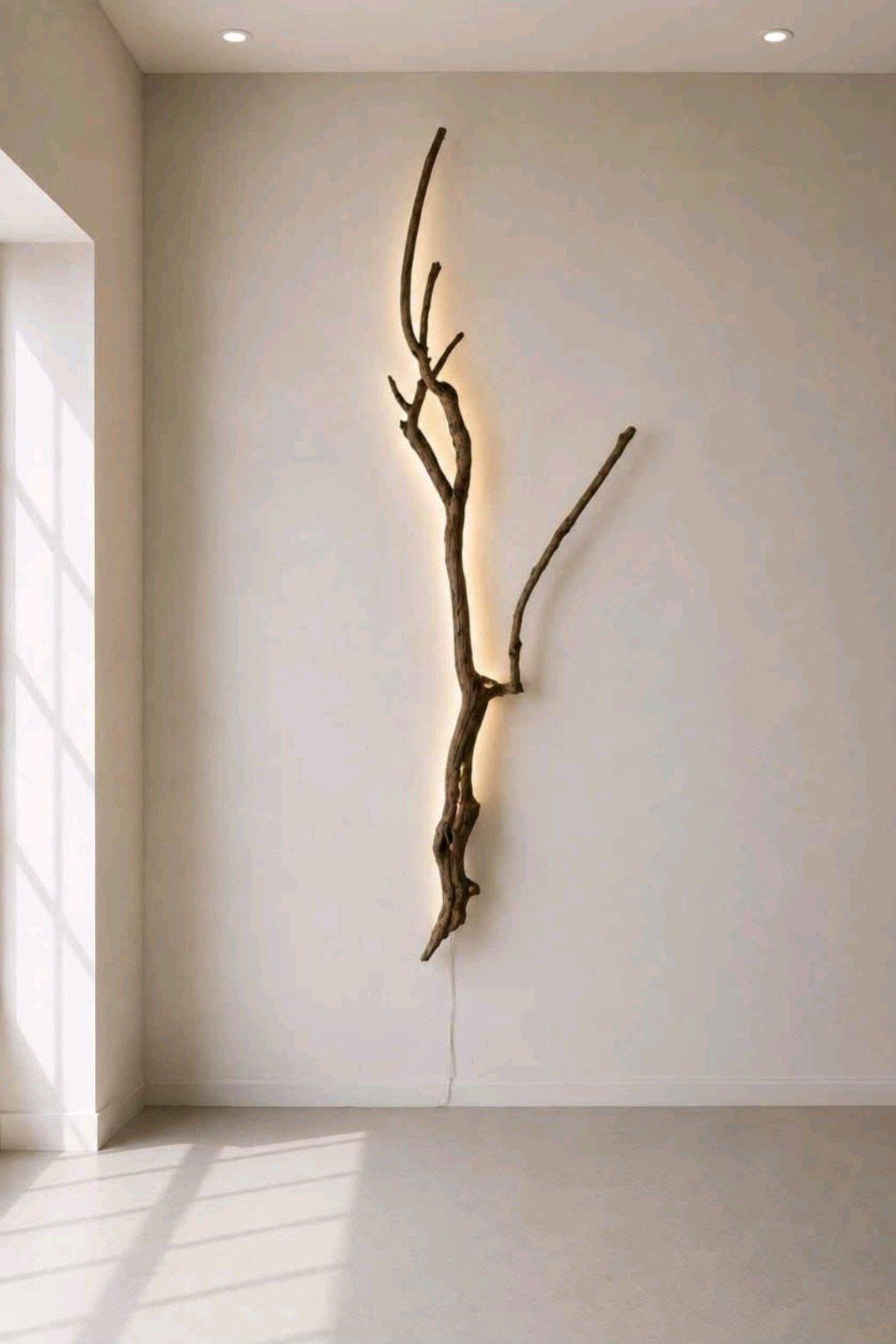Luxury Handcrafted natural Wood wall light Rustic Modern Ele - Algonquin, Illinois - FleaMarketBay