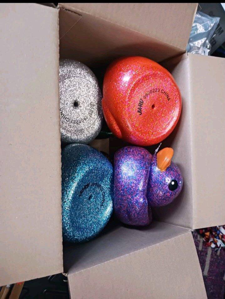 7in Glitter Ducks Pack of 6 - Grand Haven, Michigan - FleaMarketBay