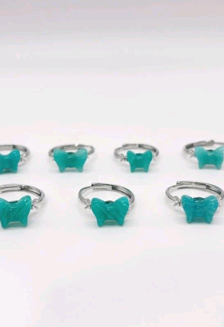 Amazonite Bow Tie Crystal Ring - Angleton, Texas - FleaMarketBay