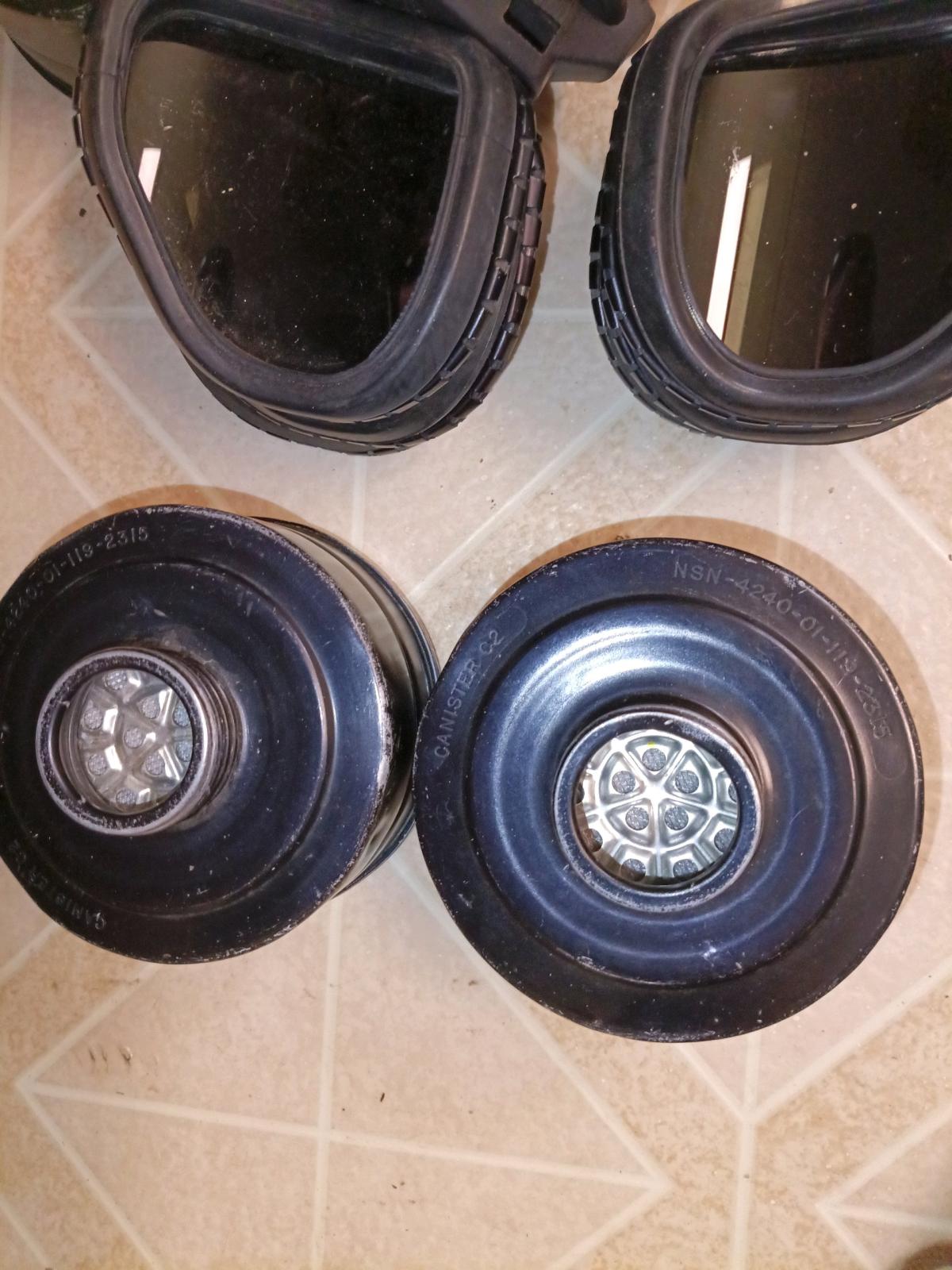 Authentic US issued M40 gas mask accessories - Gaston, South Carolina - FleaMarketBay