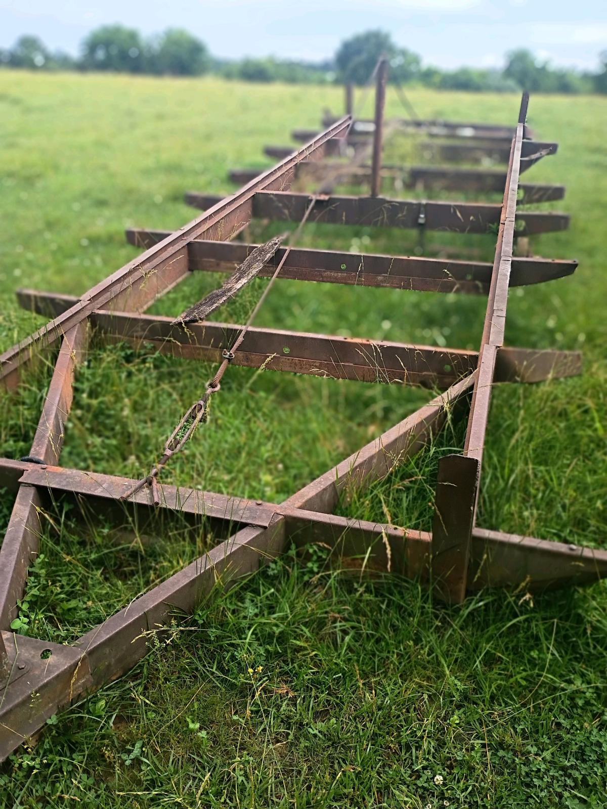 24x27 flatbed trailer steel frame rim and tires included - Cassville, Missouri - FleaMarketBay