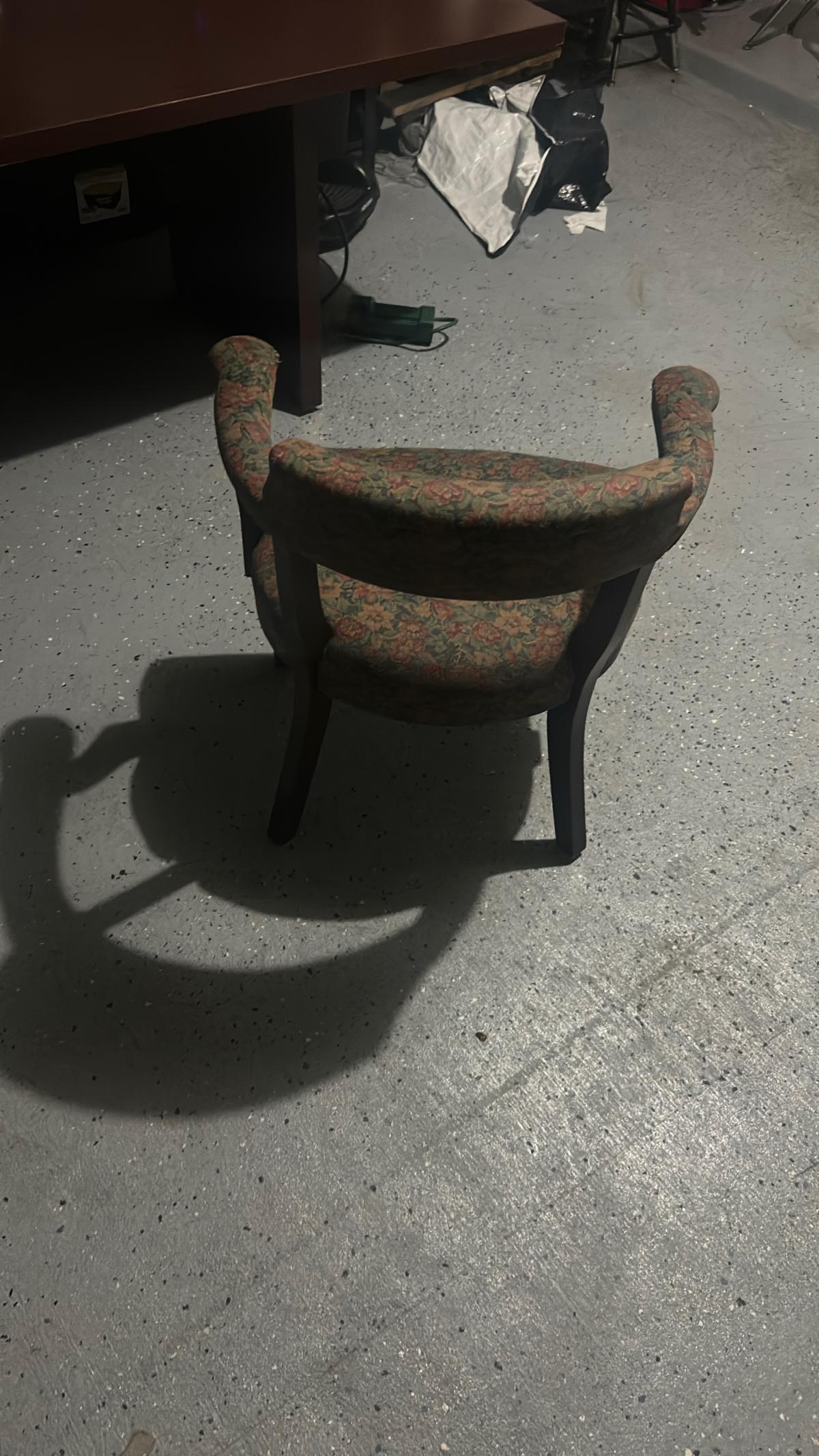 Vintage Accent Chair  Solid Wood Frame  Great Condition - Cypress, Texas - FleaMarketBay