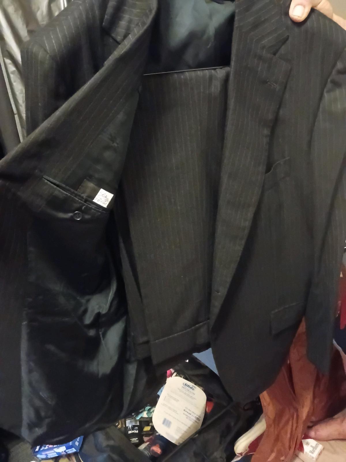 kiton 100 cashmere flannel striped 2 pc suit - San Jose, California - FleaMarketBay