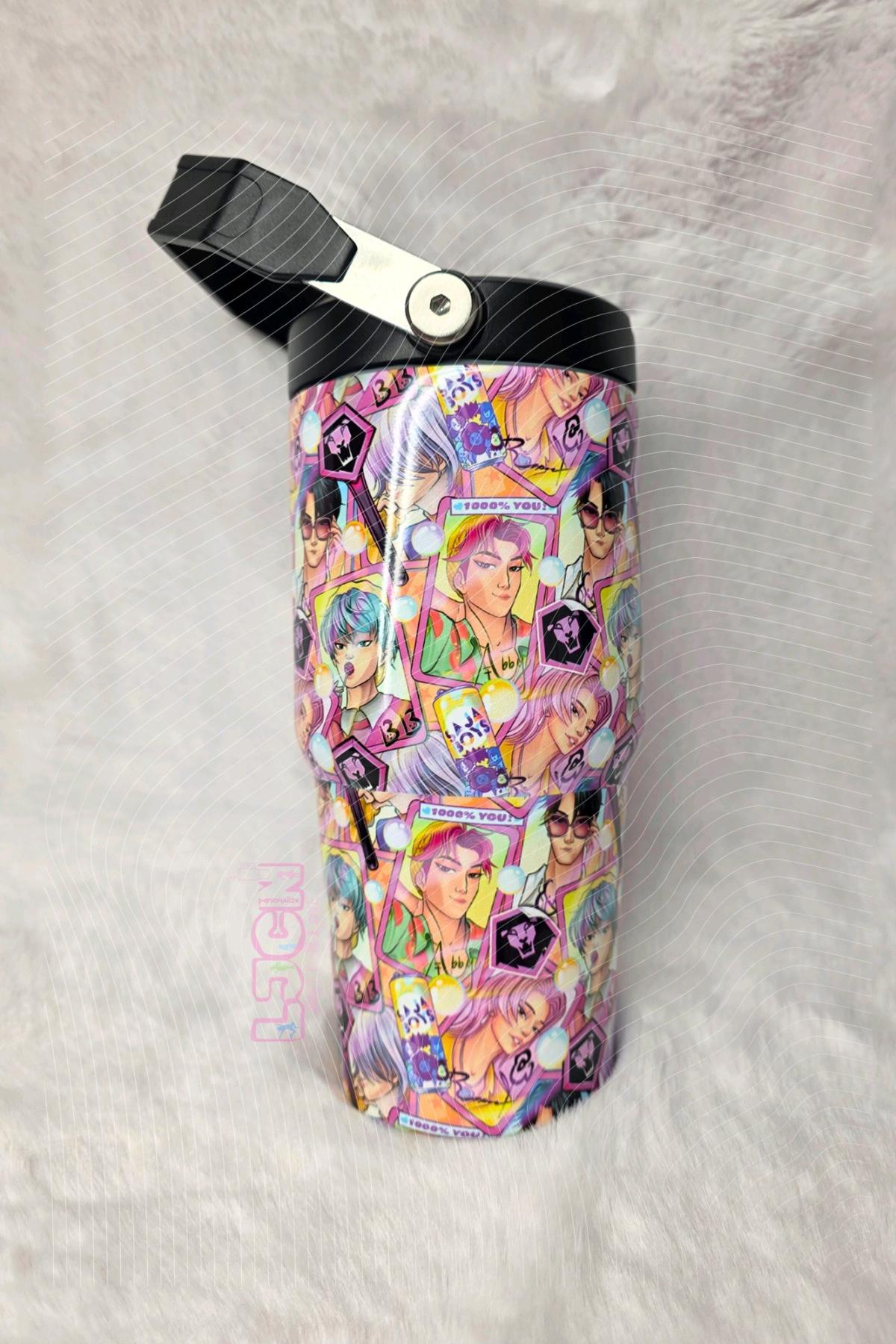 Saja Boys 20oz FLIP STRAW WATER BOTTLE - Adelanto, California - FleaMarketBay