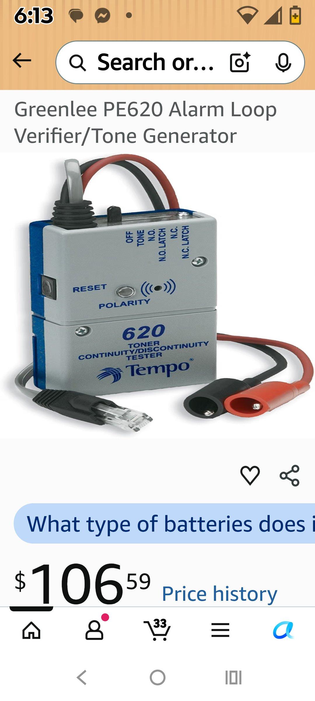 tempo  620 kg security and alarm tone and probe kwire tracer - Addy, Washington - FleaMarketBay