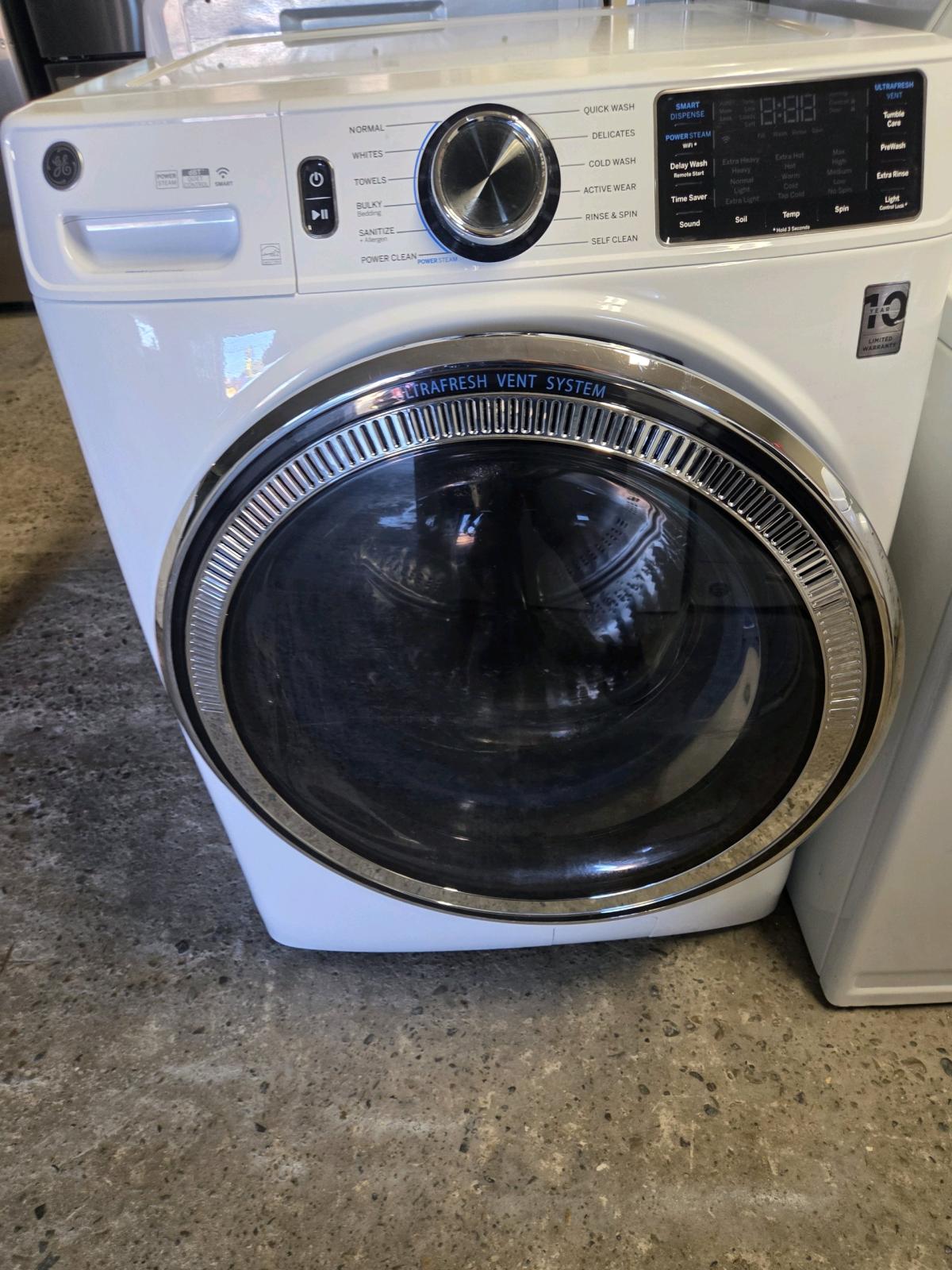 ge front load washer with power steam clean smart warranty - Modesto, California - FleaMarketBay