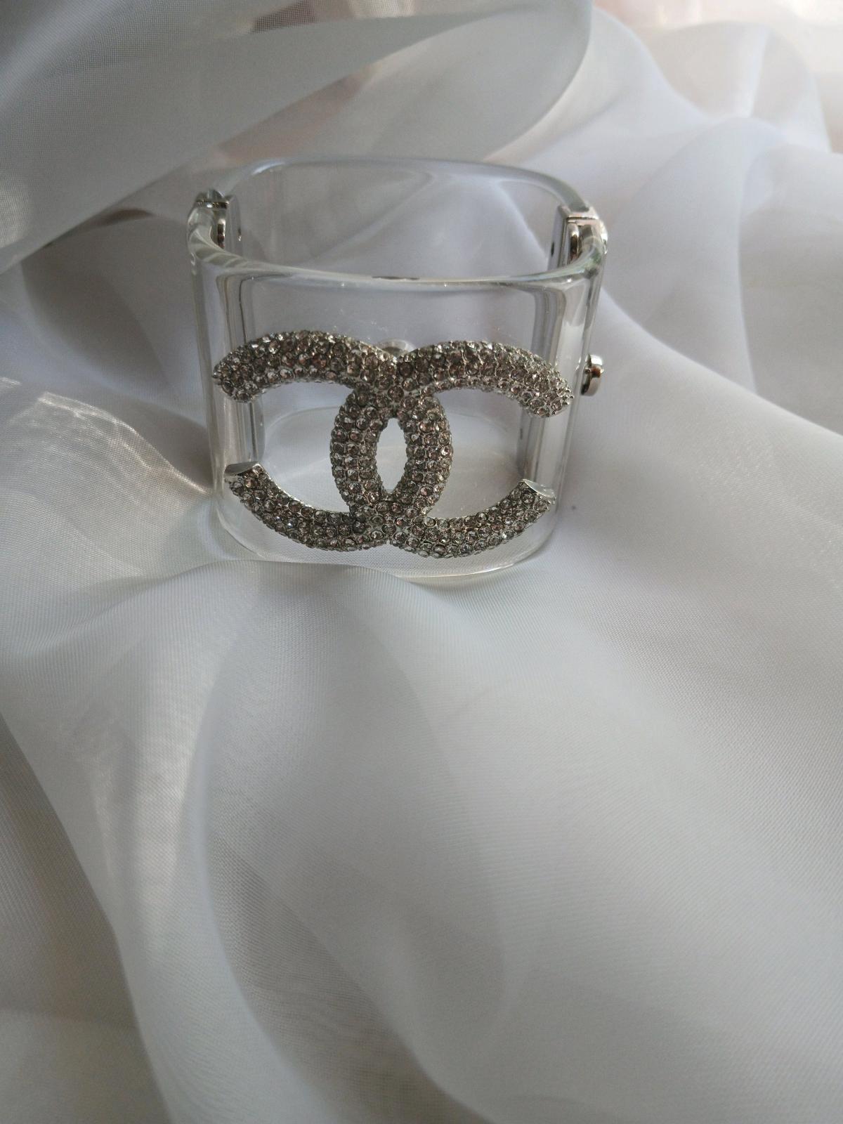 Chanel clear CC crystal cuff Acrylic - New York, New York - FleaMarketBay