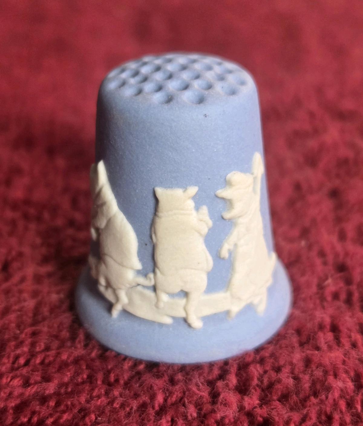 12 pc Collection Wedgewood Fairy Tale Thimbles - San Antonio, Texas - FleaMarketBay
