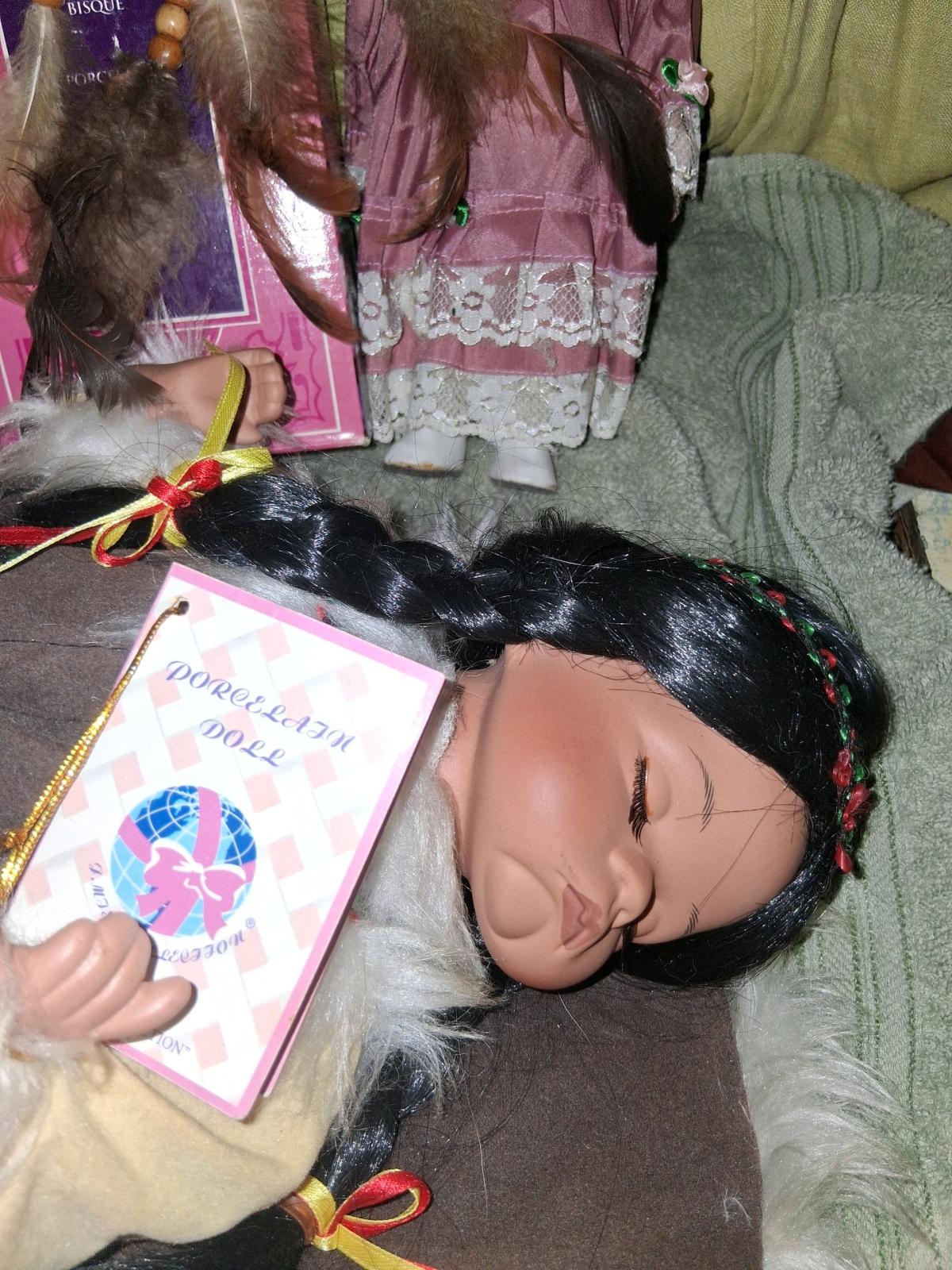 Three Porcelain Dolls plus a Dream Catcher - Fort Smith, Arkansas - FleaMarketBay