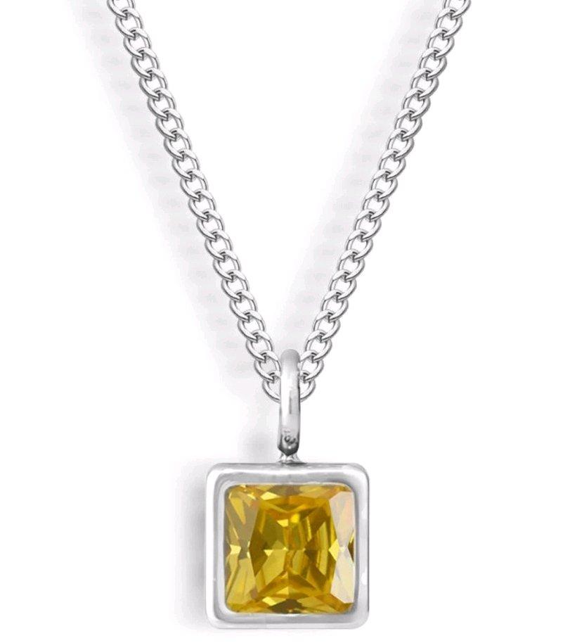 Citrine Necklace In Silver - Angleton, Texas - FleaMarketBay