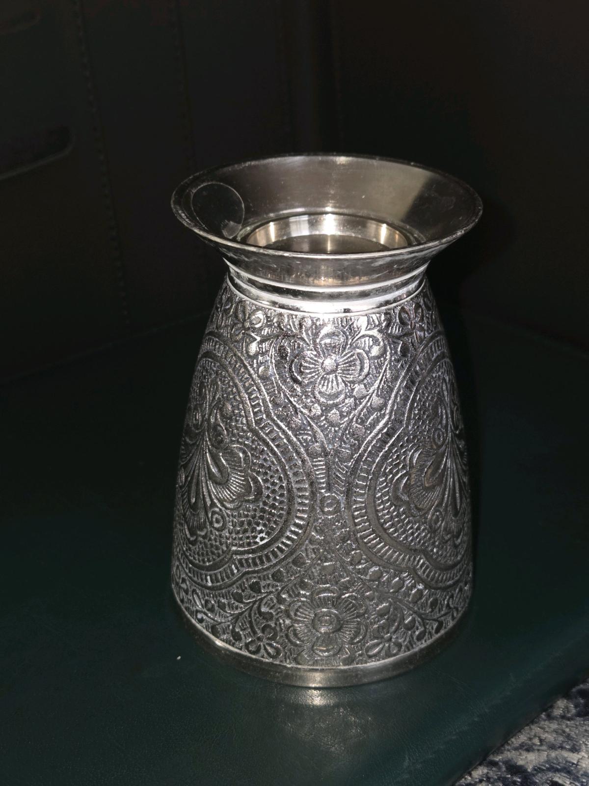 Late 1900 Century Vintage German Silver Plated Zinn Cup - San Antonio, Texas - FleaMarketBay