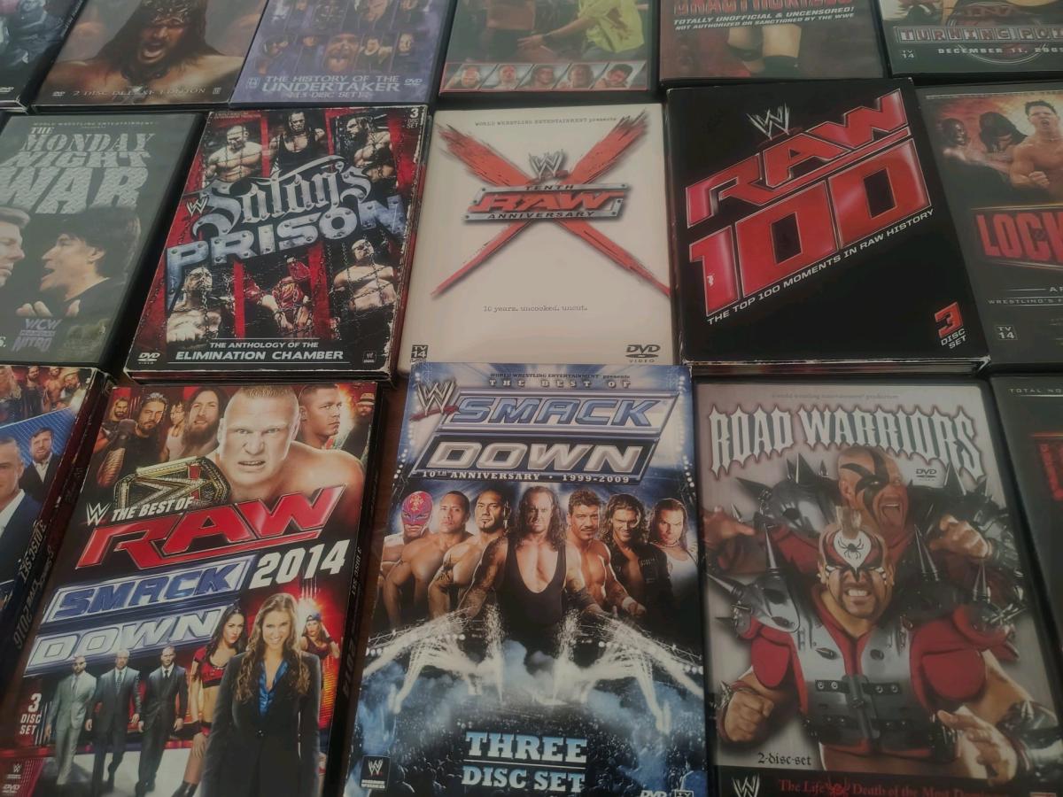 WWE DVD  Collectibles Lot  Great for Fans  Collectors - New Castle, Pennsylvania - FleaMarketBay