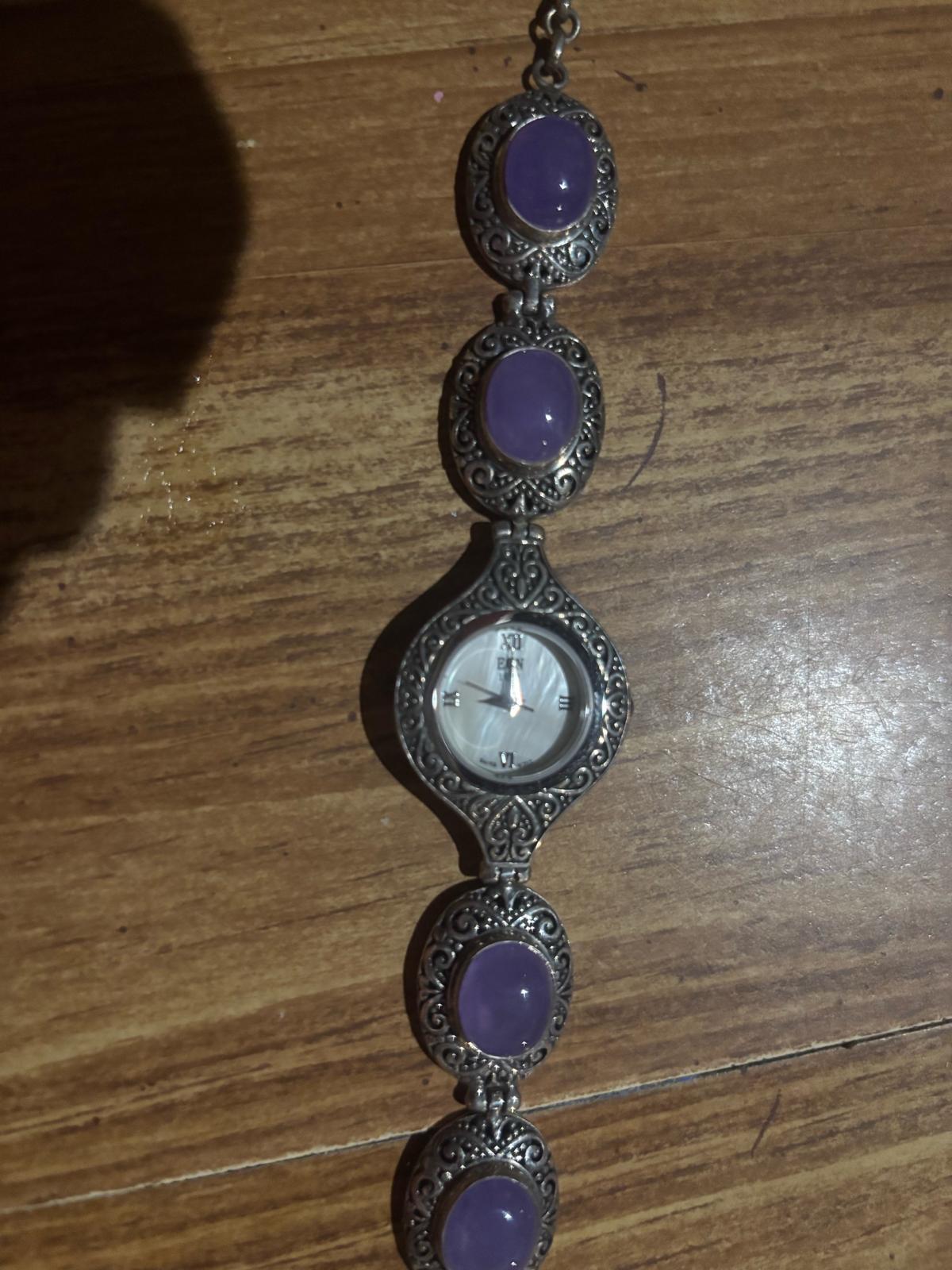 1962 Burmese Lavender Swiss Movement Sterling Silver - Glade Valley, North Carolina - FleaMarketBay