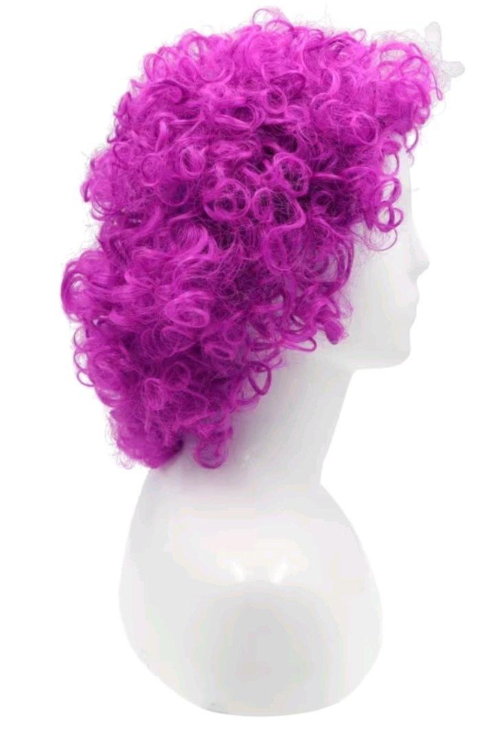 Adult KK Short Curly Clown Wig  Cyclamen NE6 - Angleton, Texas - FleaMarketBay