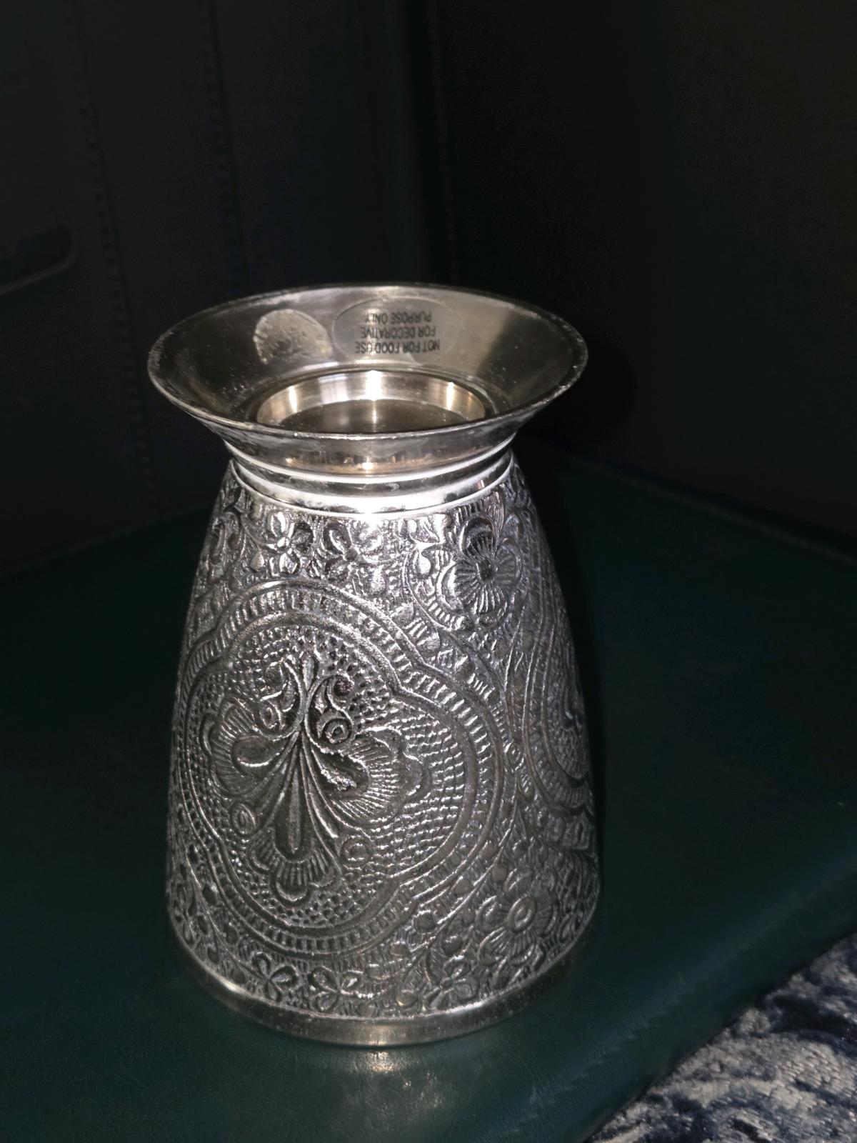 Late 1900 Century Vintage German Silver Plated Zinn Cup - San Antonio, Texas - FleaMarketBay