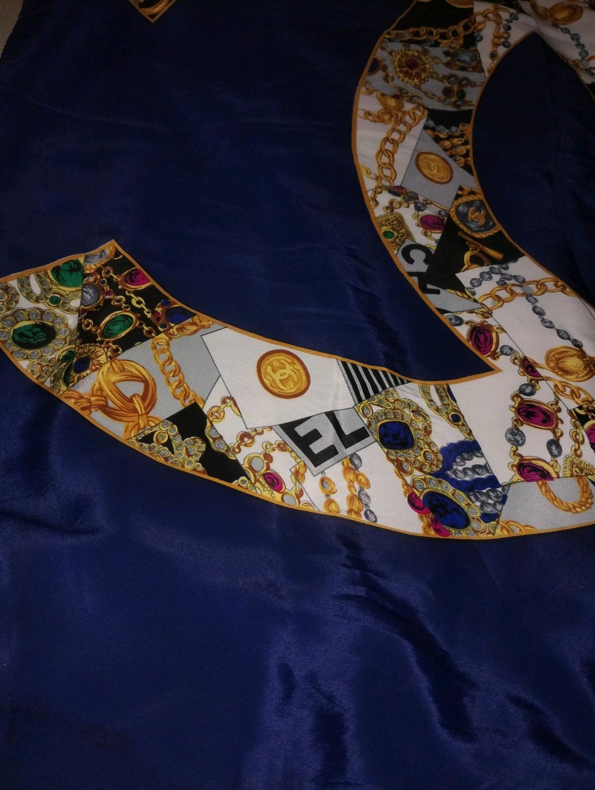 vintage Chanel Scarf hand rolled edges - Mead, Washington - FleaMarketBay