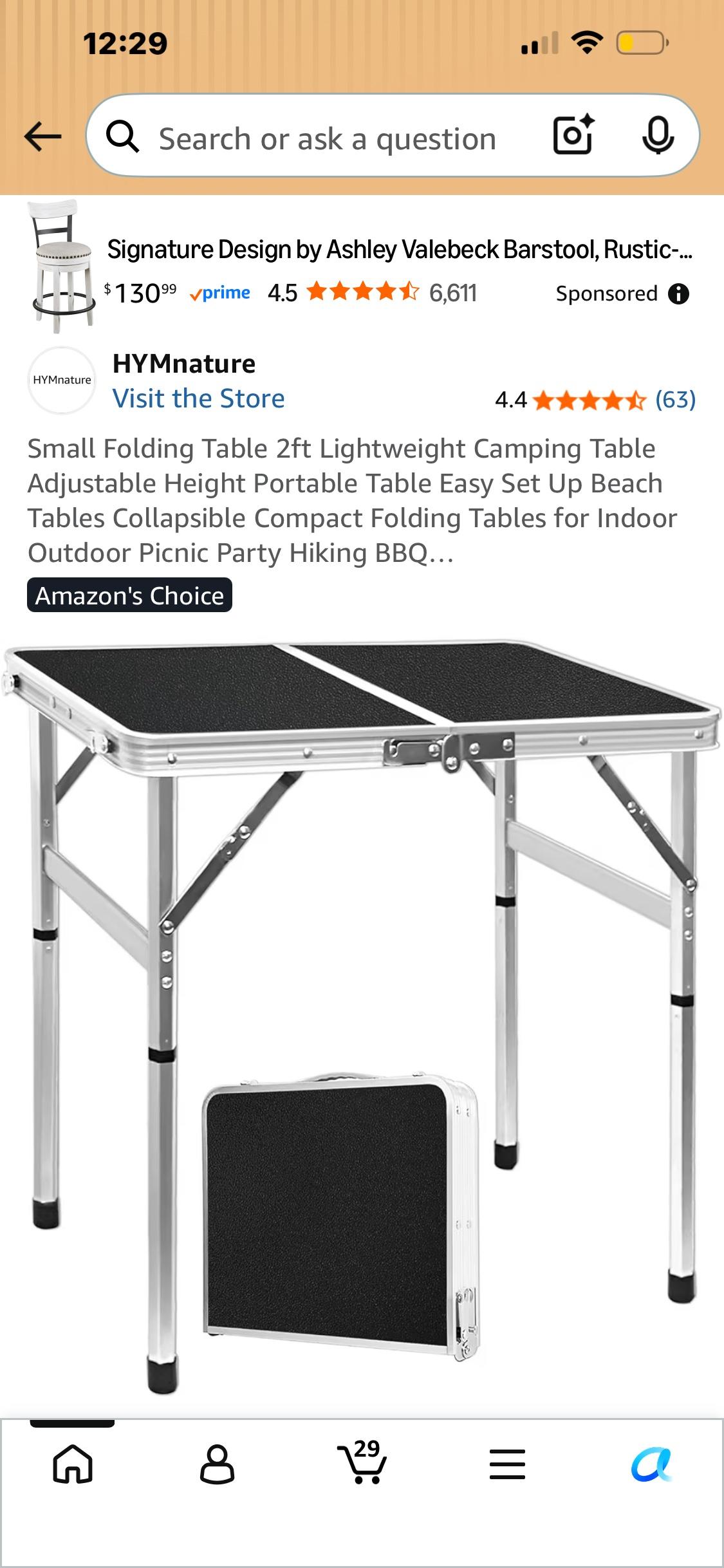 white folding small table perfect for camping - Lynn, Massachusetts - FleaMarketBay