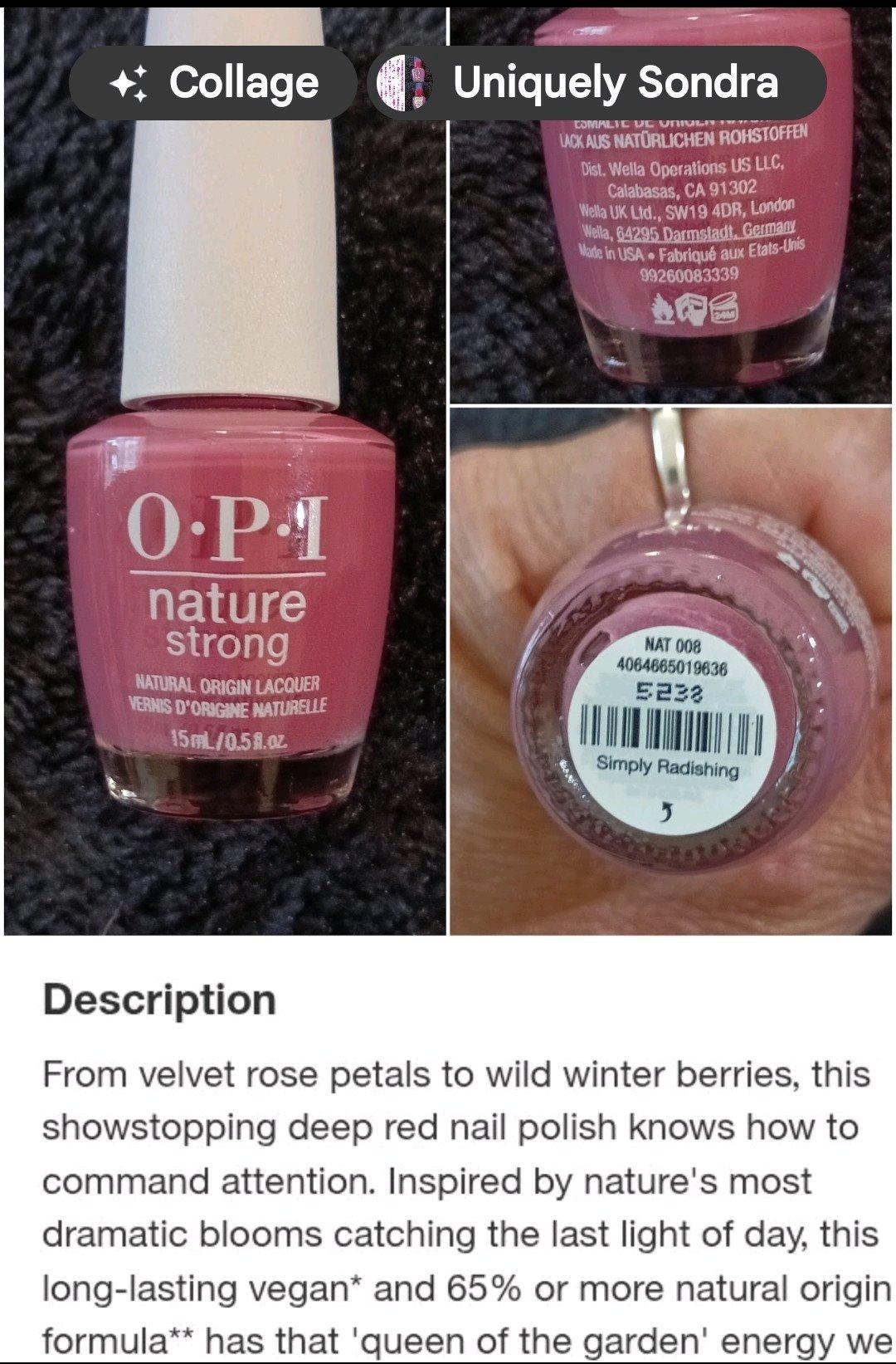 OPI Nature Strong Nail polish - Boston, Massachusetts - FleaMarketBay