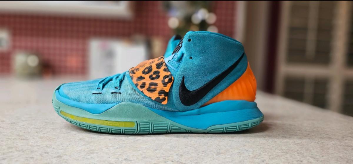 Nike Kyrie 6 Oracle Aqua Black Opti Yellow Total Orange - Oklahoma City, Oklahoma - FleaMarketBay