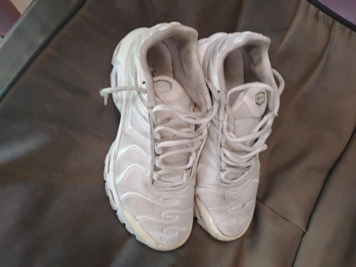 A Nice Pair of White Nike Max plus Athletic Sneakers - Swansea, South Carolina - FleaMarketBay
